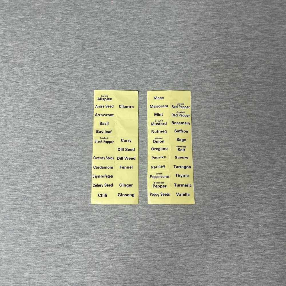 DecoBros Bottle Spices Label Stickers